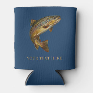 Personalized Fishing Lover  – Trout Fishing Design Can Cooler
