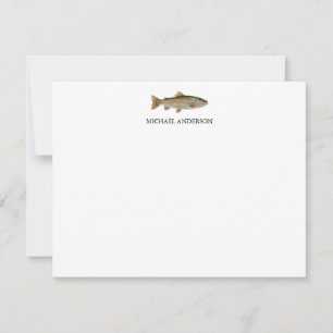 Personalized Fishing Lover  – Trout Fishing Design Card