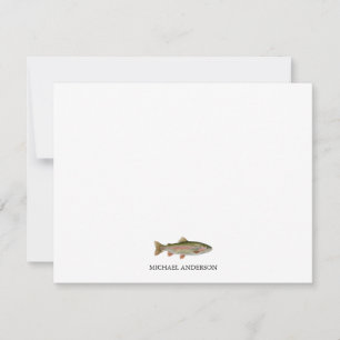 Personalized Fishing Lover  – Trout Fishing Design Card