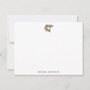 Personalized Fishing Lover  – Trout Fishing Design Card