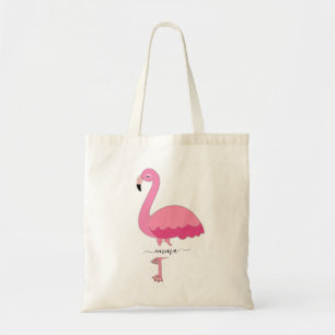 Personalized Flamingo Tote Bag For Flamingo Lover