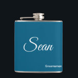 Personalized Flask<br><div class="desc">Personalized flask with name and title is a great gift for your wedding or for your bachelor party.</div>