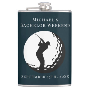 Personalized Flask   Bachelor Golf Weekend