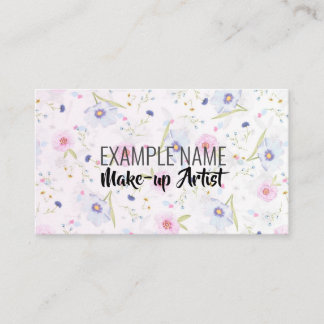 Personalized "Floral Bloom" (American) Business Card