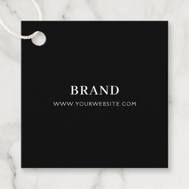 Personalized Floral Business Hang Tag (Front)