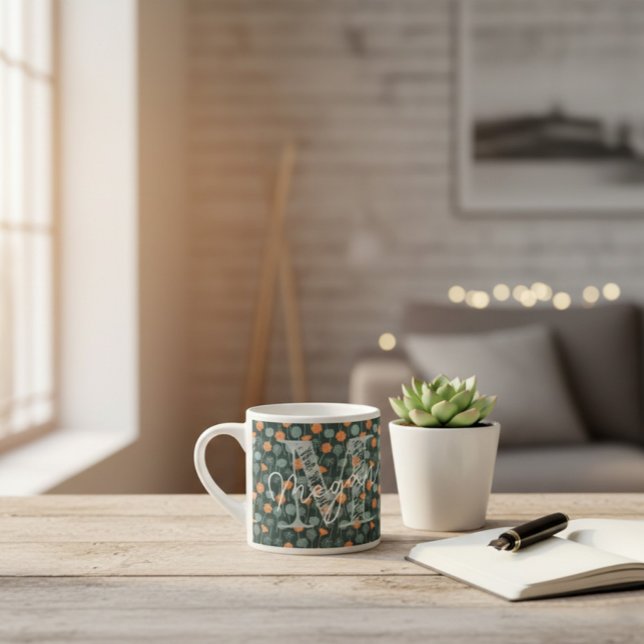 Personalized Floral Coffee Mini Mug (Creator Uploaded)