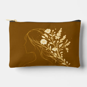 Personalized Floral Cosmetic Bag Women's Day Gift