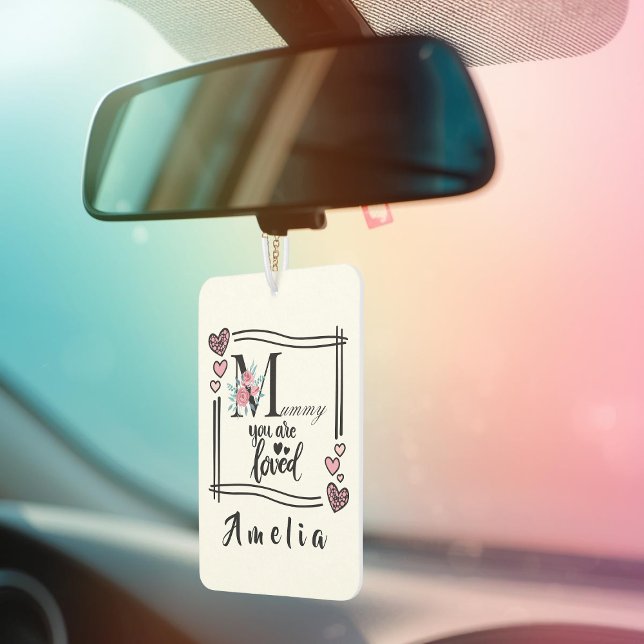 Personalized Floral Mommy Air Freshener (Creator Uploaded)