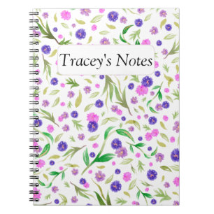 Personalized Floral Notebook – Custom Gift for Mom