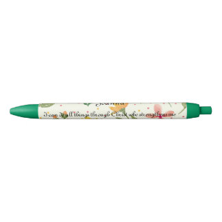 Personalized Floral Pens x2