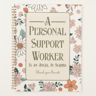 Personalized Floral PSW Note Book Planner