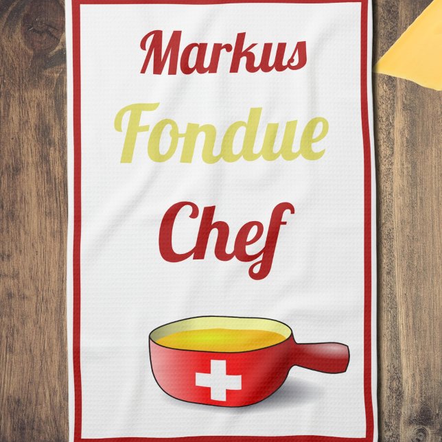  Personalized Fondue Chef Tea Towel (Creator Uploaded)