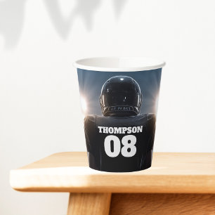 Personalized Football Birthday Party Paper Cups