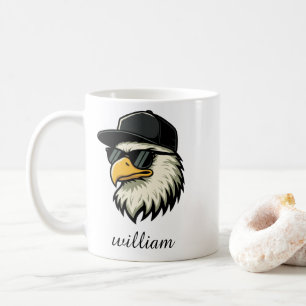Personalized Football Fan Eagle Mug   Game Day Cof