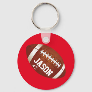 Personalized Football Keychain