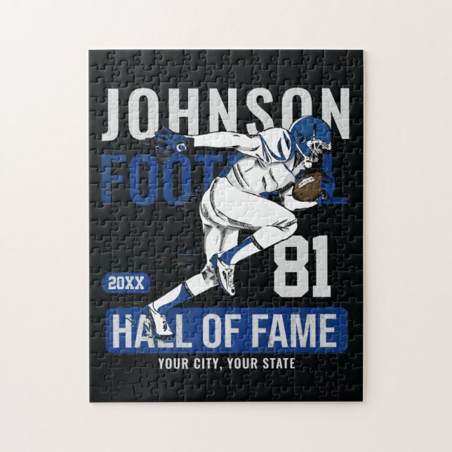 Personalized Football PLAYER Team NUMBER Sports   Jigsaw Puzzle (Vertical)