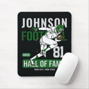 Personalized Football PLAYER Team NUMBER Sports  Mouse Mat