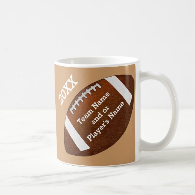 PERSONALIZED Football Team Gifts Football Mugs (Right)