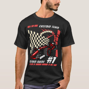 personalized  Formula Racing Car gifts kids  T-Shirt