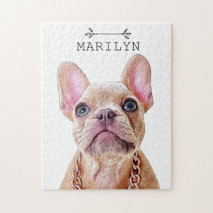 Personalized French Bulldog   Cute Frenchie Jigsaw Puzzle