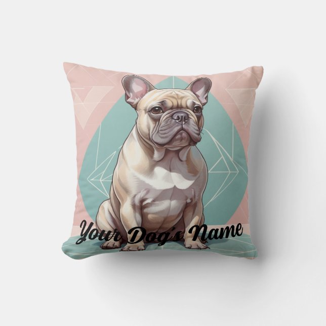 Personalized French Bulldog Pillow (Front)