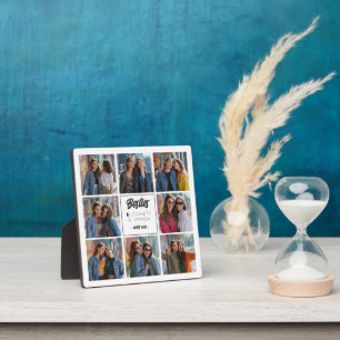 Personalized Friend Gift Besties Photo Collage Plaque