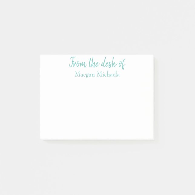 PERSONALIZED FROM THE DESK OF Post-it notes (Front)