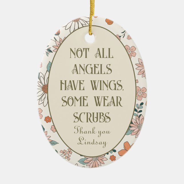 Personalized Frontline Christmas Ornament (Front)