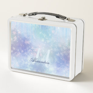 Personalized Frozen Icicles Metal Lunch Box