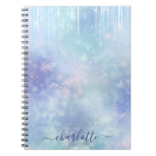 Personalized Frozen Icicles Notebook