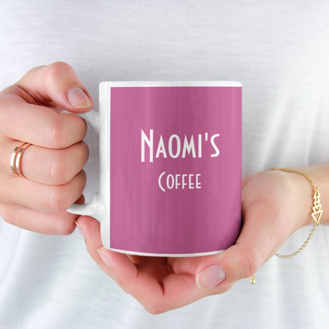 Personalized Fuchsia Coffee Mug (Creator Uploaded)