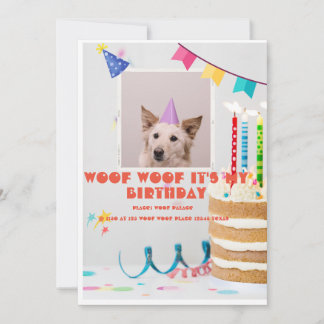 PERSONALIZED FUN COLORFUL HAPPY BIRTHDAY INVITE