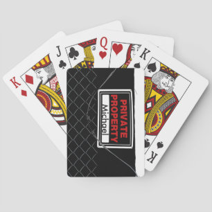 Personalized Fun Cool Unique Monogram Great Gift Playing Cards