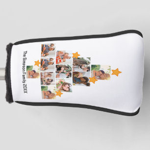 Personalized Fun Family Christmas 11 Photo Collage Golf Head Cover