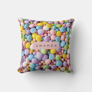 Personalized Fun Pastel Candy Pop Cushion