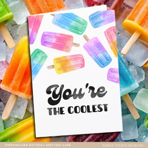 Personalized Fun Popsicle Kids Birthday Card