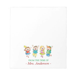 Personalized Fun Students Teacher Notepad