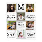 Personalized Funeral Memorial Unique Photo Collage
