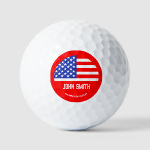 Personalized Funny American Golf Player Balls