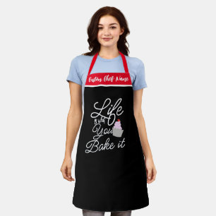 Personalized Funny Aprons   Life is what You Bake