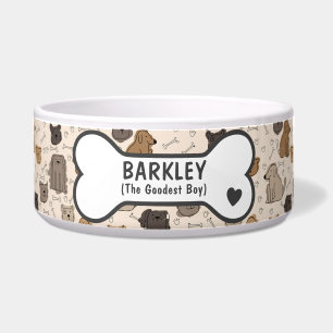 Personalized funny brown and tan dog doodle