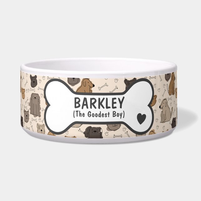 Personalized funny brown and tan dog doodle (Front)