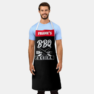 Personalized Funny Custom Chef Name Funny BBQ Apron
