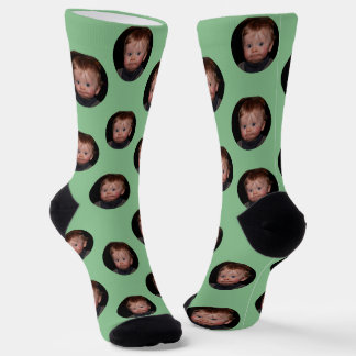 Personalized Funny Face Photo  Socks