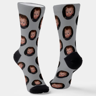 Personalized Funny Face Photo  Socks