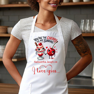 Personalized Funny Food Romantic Valentine Apron