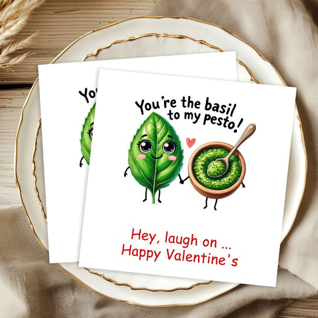 Personalized Funny Food Valentine Napkins (Personalized Funny Food Valentine Napkins)