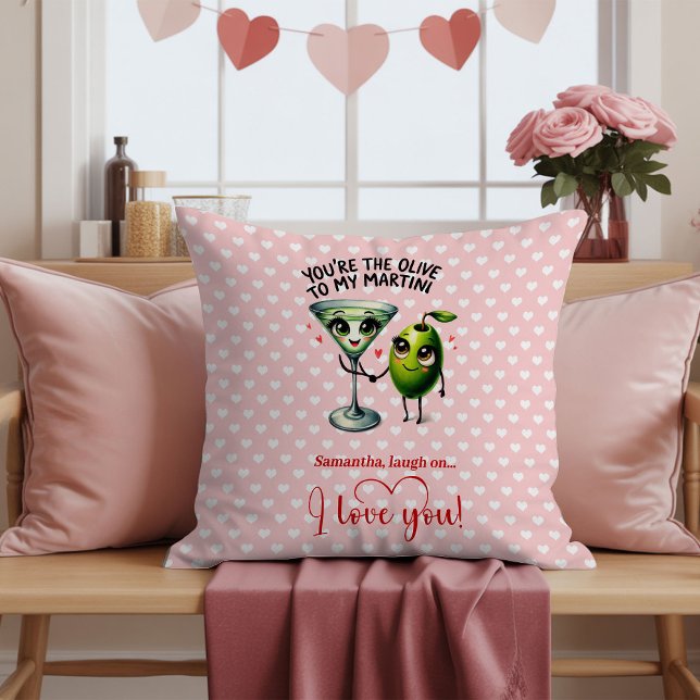 Personalized Funny Fruits Pun Valentine Gifts Cushion (Personalized Funny Fruits Pun Valentine Throw Pillow

)