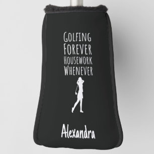 Personalized Funny Golfer Gifts For Her Women  Golf Head Cover