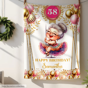 Personalized Funny Grandma Blanket Birthday Gift